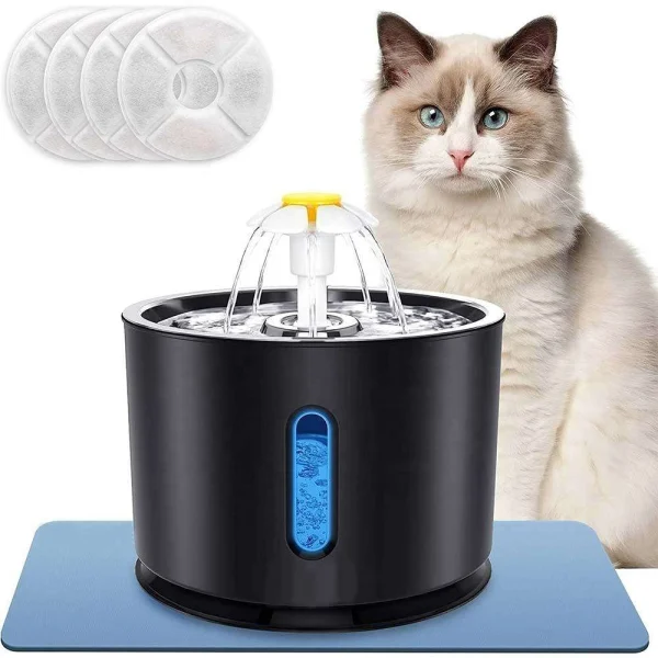Stainless Steel Automatic Dog Drinking Feeder Cat Dog Pet Water Drink Fountain