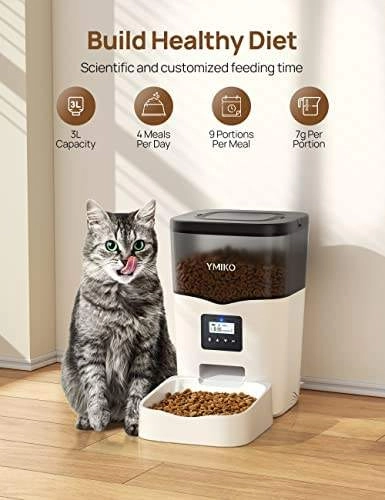 OEM Auto Smart 3L/12.7 Cups Pet Cat Dog Food Dispenser