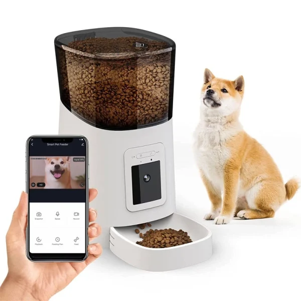 Automatic Smart Pet Feeder Remote Control Cat Dog Food Dispenser