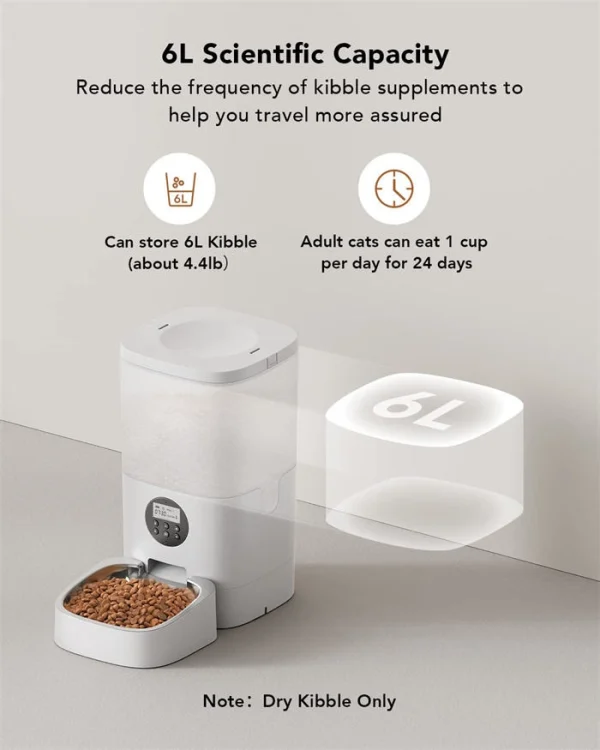 Wholesale 4L/6L Cats Dog Food Feeder Smart Automatic Pet Food Feeder