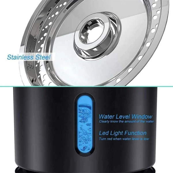 Stainless Steel Automatic Dog Drinking Feeder Cat Dog Pet Water Drink Fountain